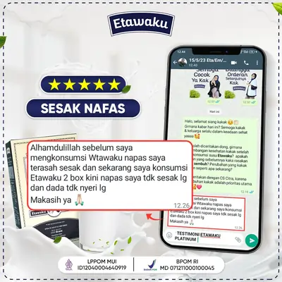 Testimoni Etawaku sembuh dari sesak napas